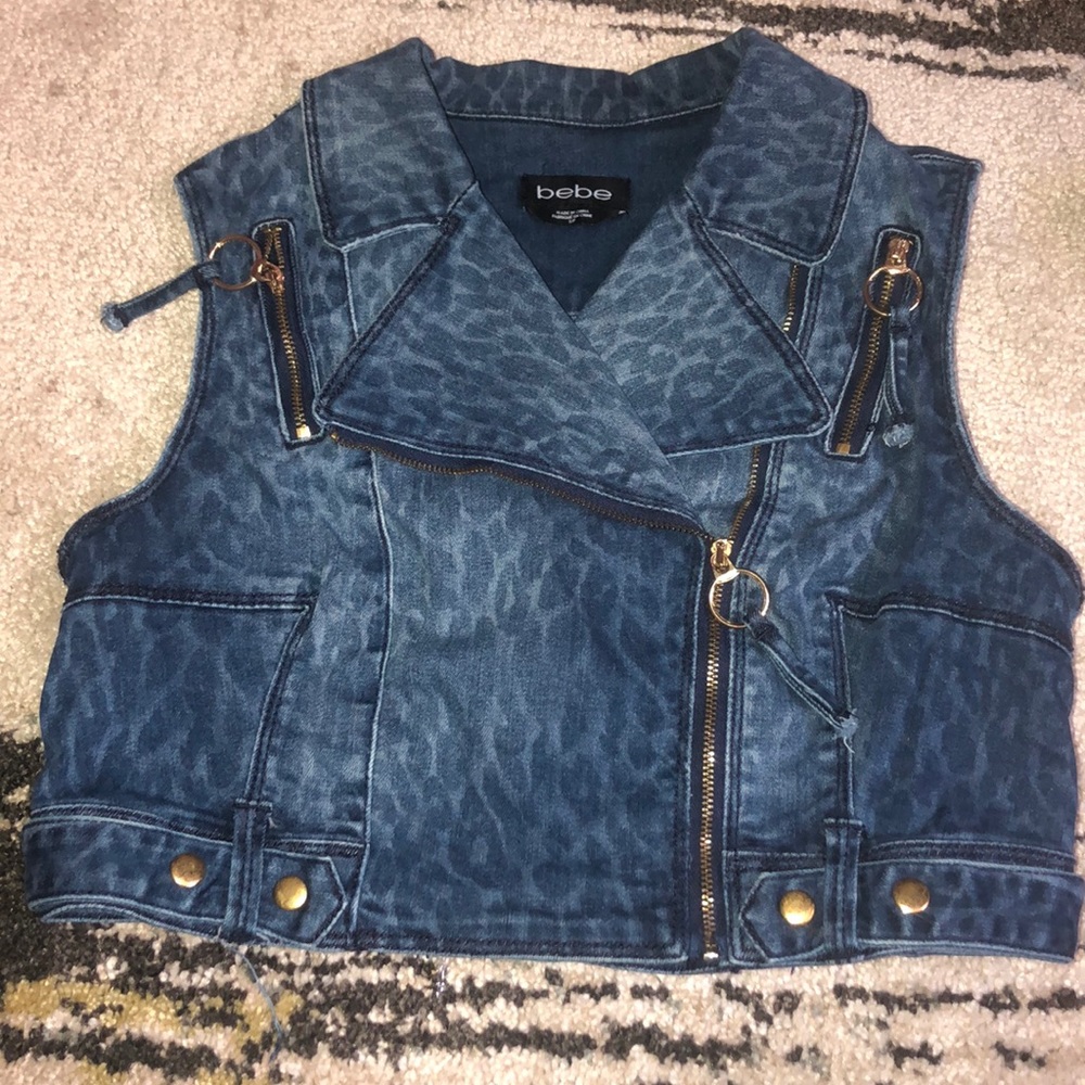 Bebe Denim Vest